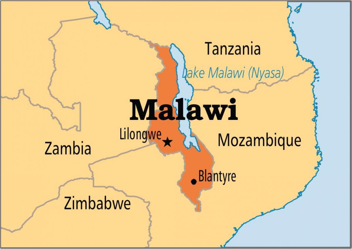 карта на lilongwe Малави