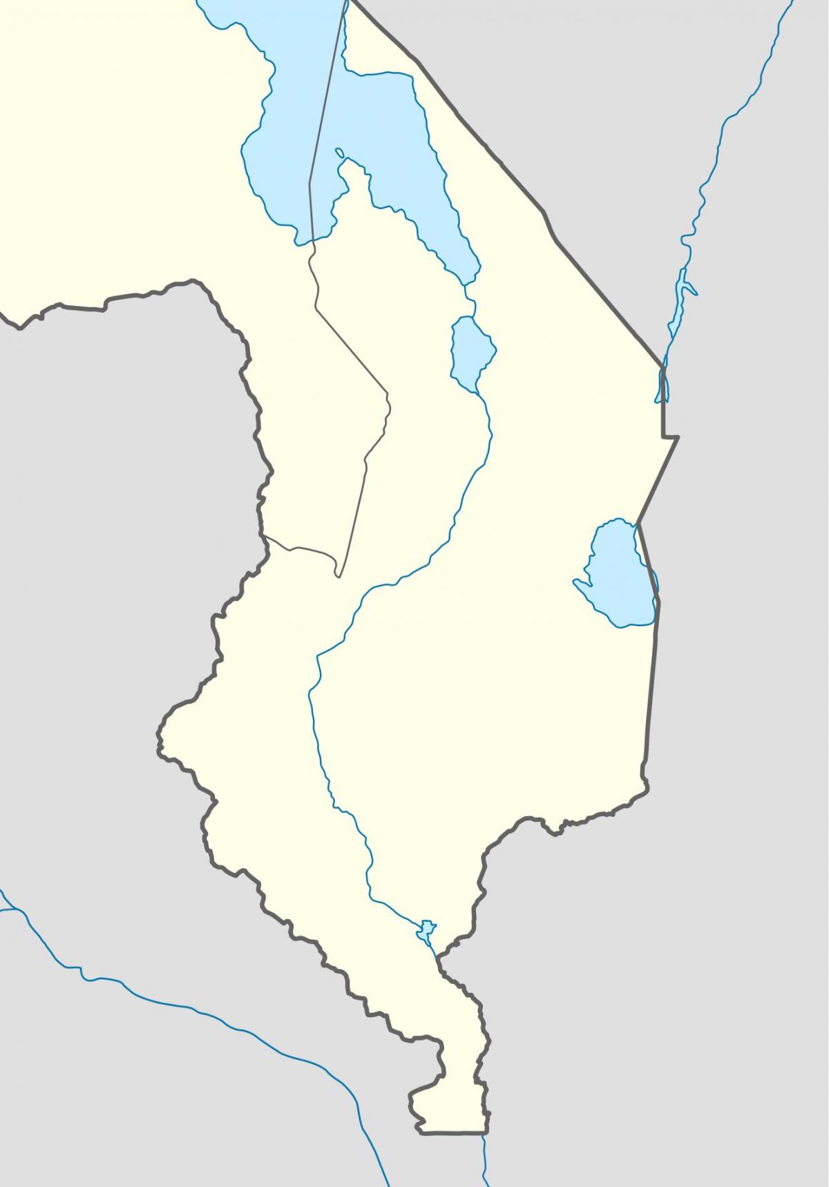 карта на Малави реката